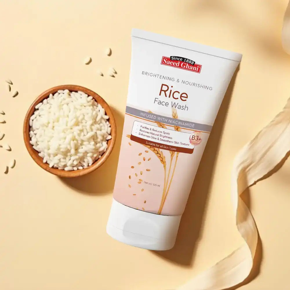 Saeed ghani rice face wash