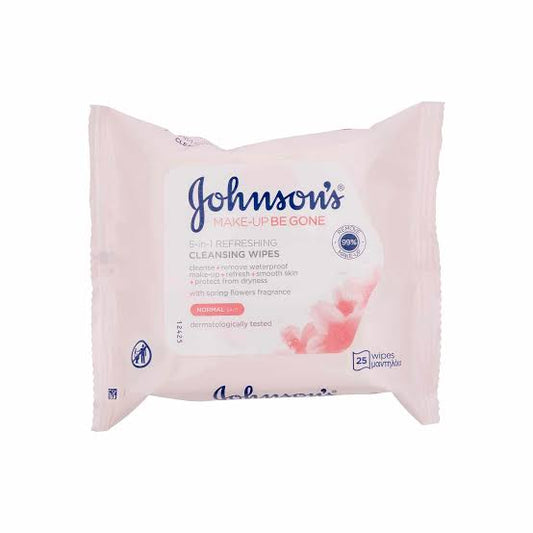 Johnsons makeup cleansing for sensitive wipes 25pcs for all skin type