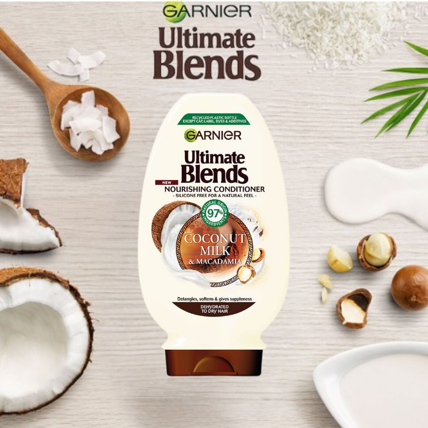 Garnier Ultimate Blends Coconut Milk macadamia Conditioner 400ml