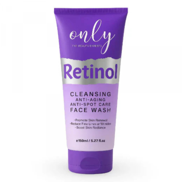 OnlyAura the beauty expert retinol face wash anti aging anti spot 150ml