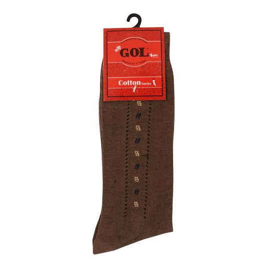 Gol socks Men Cotton Brown