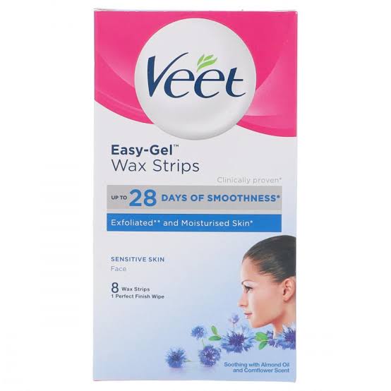 Veet face strips 8pcs sensitive skin