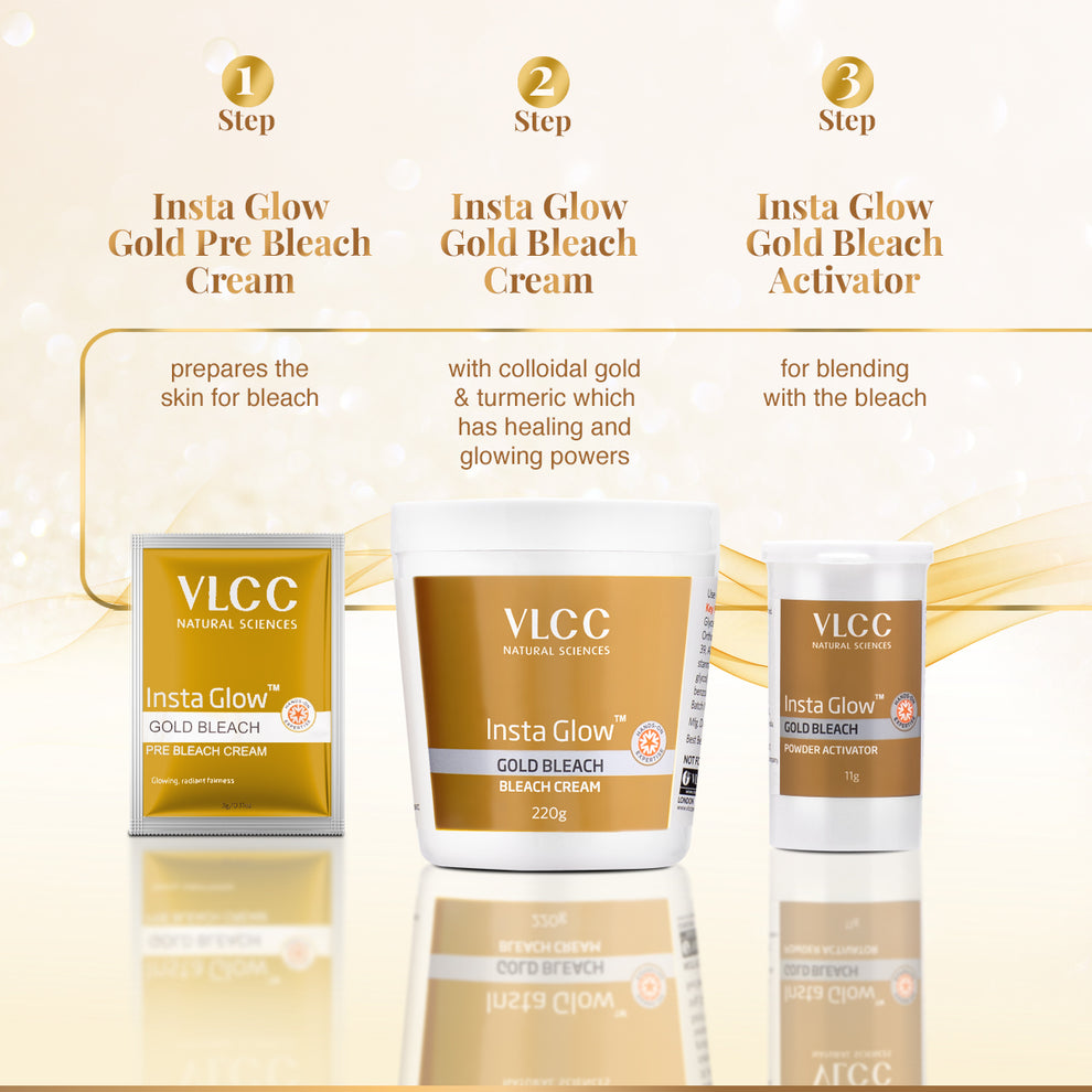 VLCC Insta Glow Gold Bleach Kit