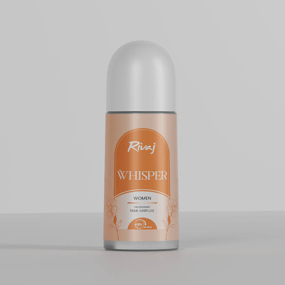 Rivaj whisper women roll on 48 hours 50ml
