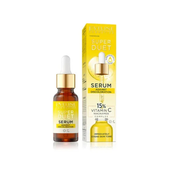 Eveline Super Duet face Serum Against Discoloration - 15% Vitamin C & Niacinamide Complex 18ml