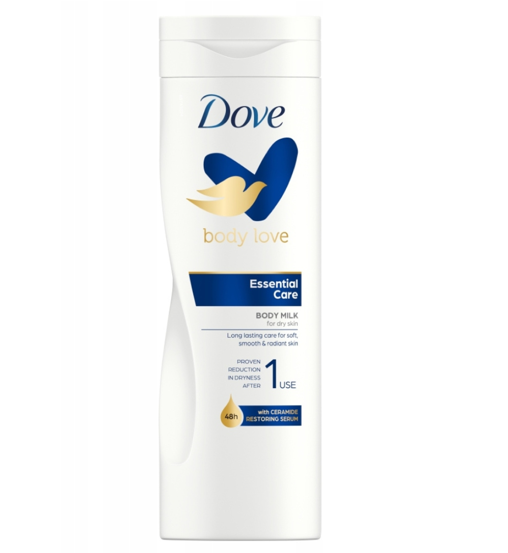 Dove body lotion essential care 400ml for dry skin