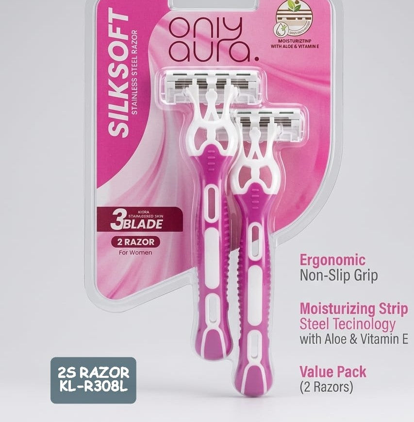 OnlyAura 2 razors 3 blade for women