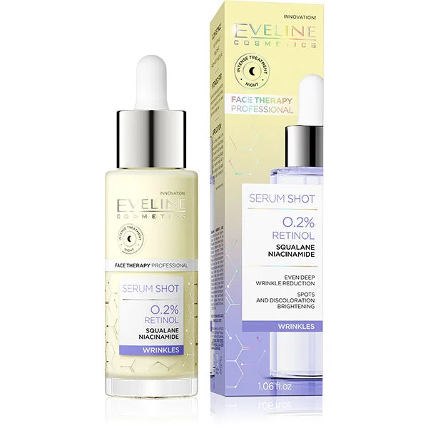 Eveline Serum Shot 0.2% Retinol Squaline Niacinamide - Wrinkles 30ml