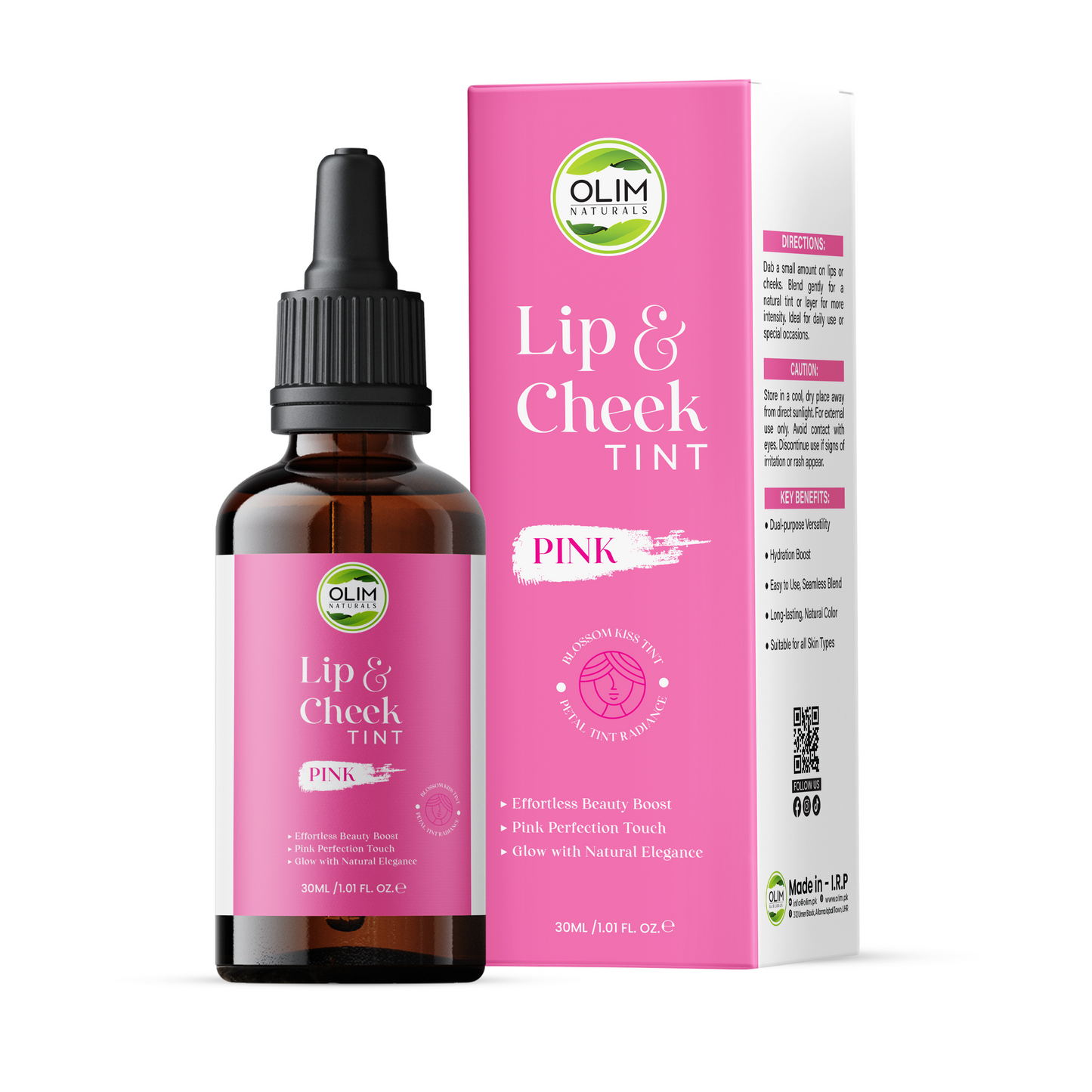 OLIM Lip And Cheek Tint Pink 30ml