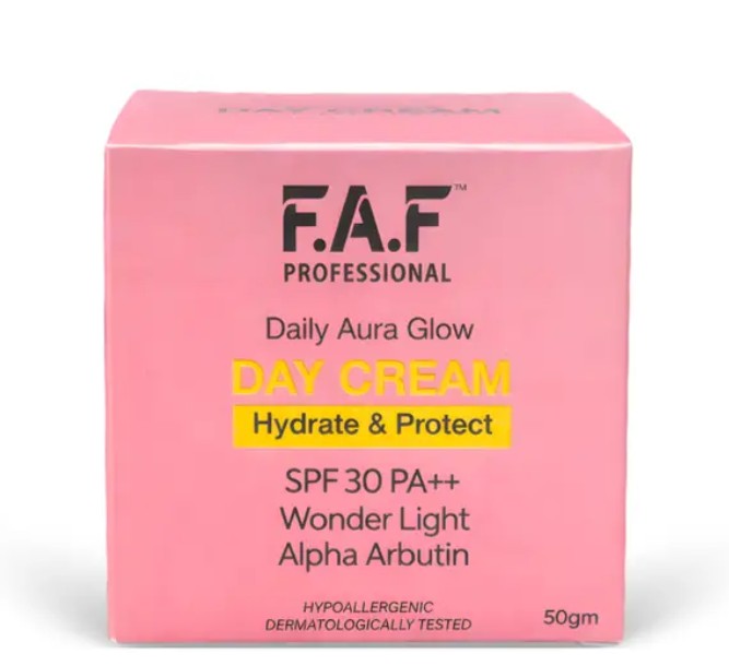 FAF Professional Daily Aura Glow Day Cream SPF 30 PA++ | Hydrating Face Cream 50g