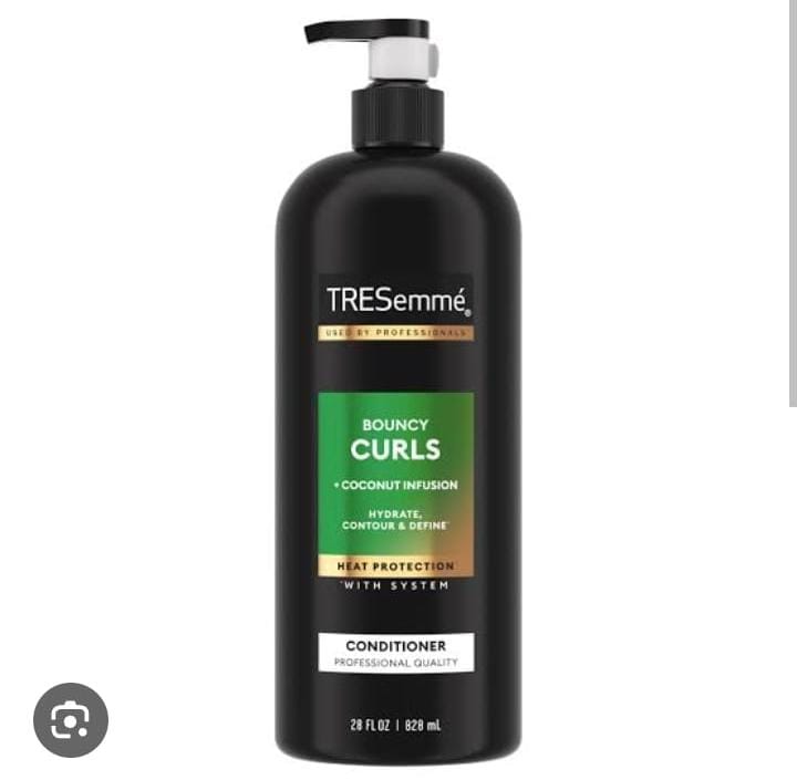 Tresemme bouncy curls conditioner coconut infusion hydrate, contour, define,heat protection 828ml