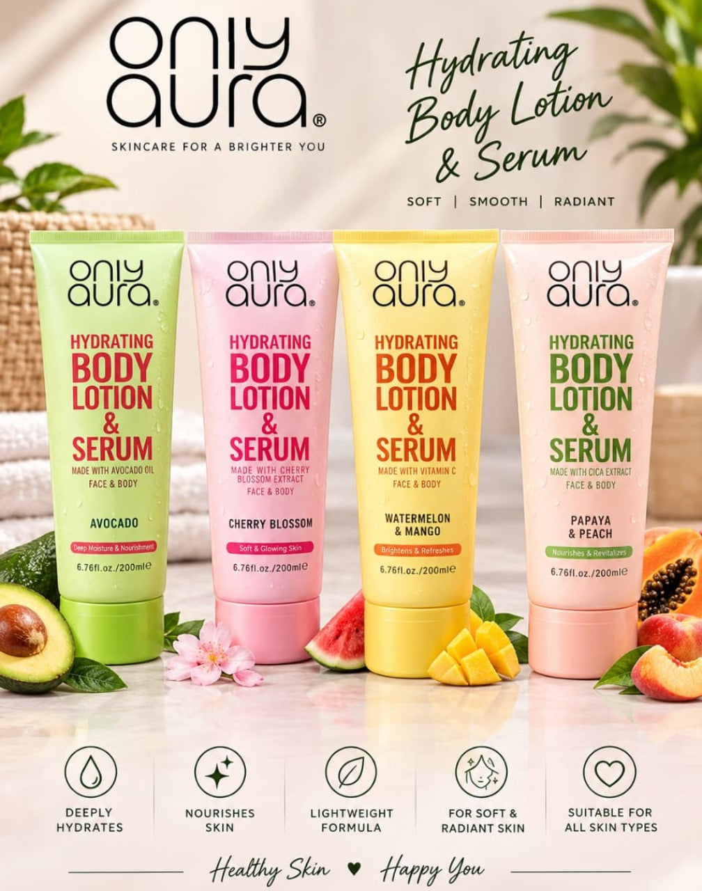 OnlyAura body lotion & serum 200ml