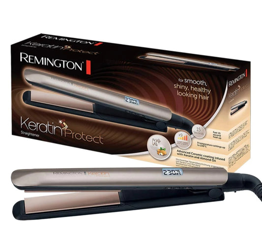 REMINGTON HAIR STRAIGHTENER KERATIN PROTECT S8540 with 1 year warranty