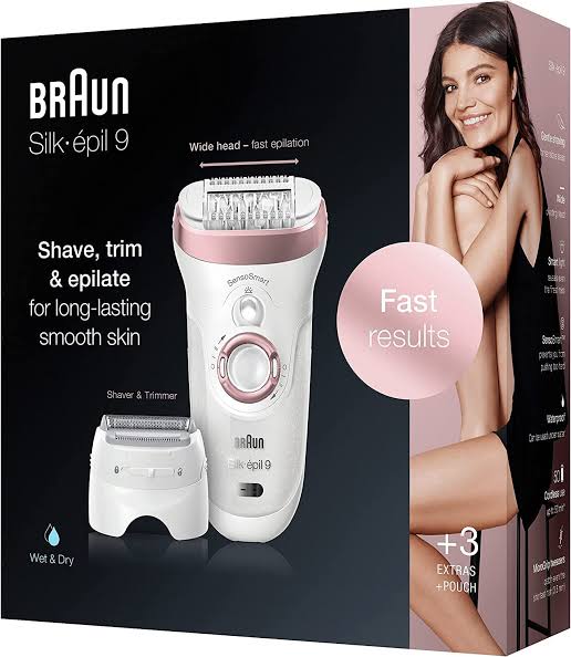 Braun Silk-épil 9 9710 Senso Smart Epilator / Epilation with 1 year Warranty