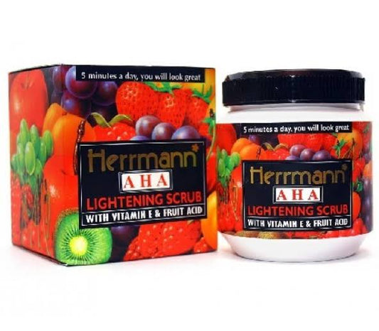 Herrmann Lightening Scrub With Vitamin E &Fruit Acid 500gm