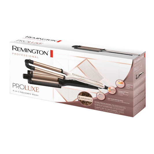 Remington PROluxe 4-In-1 Adjustable Waver, CI91AW with 1 Year Warranty