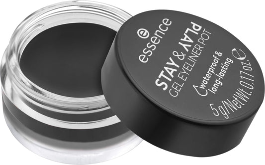 Essence Stay & Play Gel Eyeliner Pot 01 Black