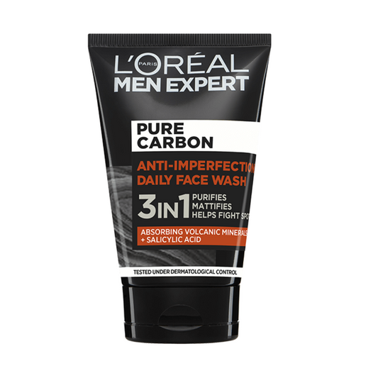 LOREAL MEN EXPERT PURE CARBON 3IN1 FACE WASH 100ML