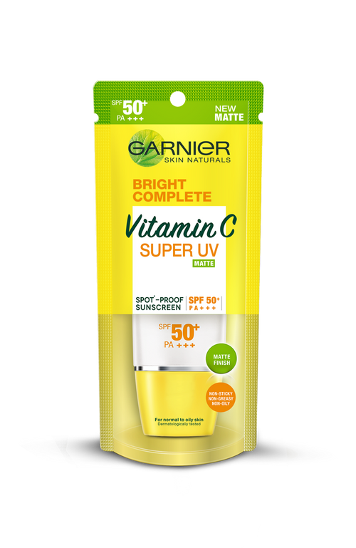 Garnier sunblock vitaminC spf 50 30ml nonSticky,nonOily,nonGreasy