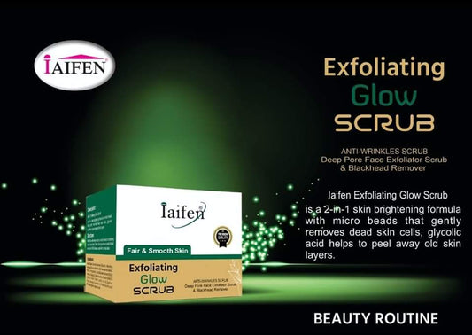 Iaifen exfoliating Glow Scrub for fair & smooth 250gm