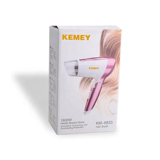 Kemei 1600W Professional Hair Dryer KM-6833 Strong Power Barber Salon Styling Tools 2 Speed Adjustment Portable