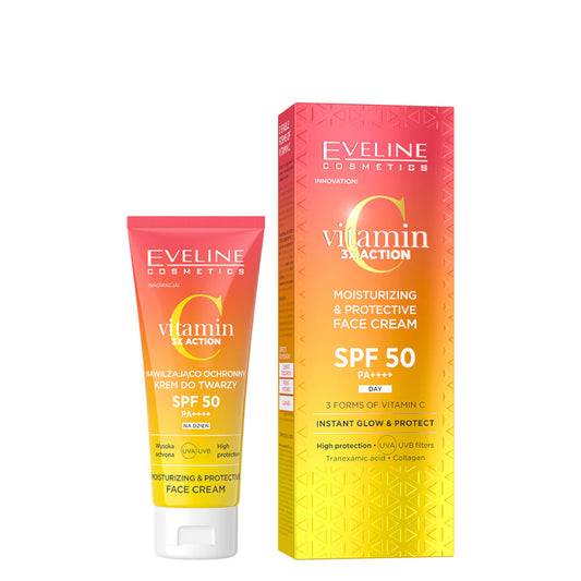 Eveline Vitamin C Moisturizing & Protective SunBlock SPF50 30ml