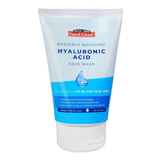 Saeed Ghani Radiance Boosting, Hyaluronic Acid, Face Wash, 100ml