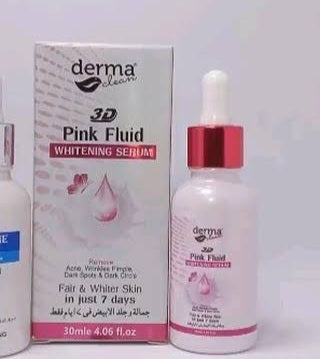 Derma clean pink fluid 3d whitening serum 30ml
