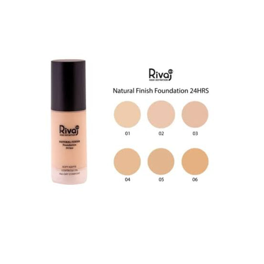 Rivaj HD Natural Finish 24 Hrs Foundation – 30ml