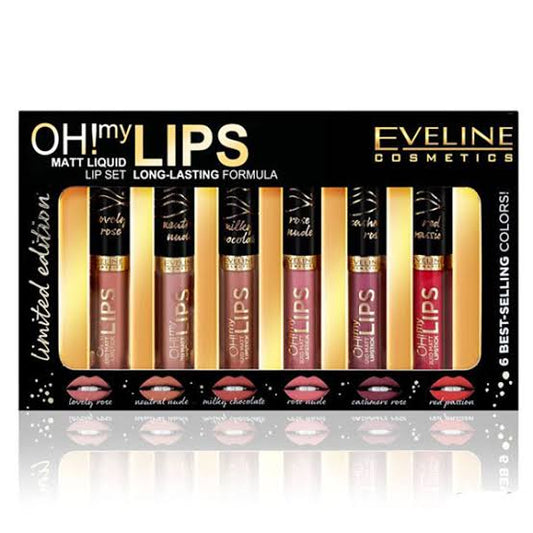 Eveline OH MY LIPS GIFT SET (6 best selling Lipcolors)