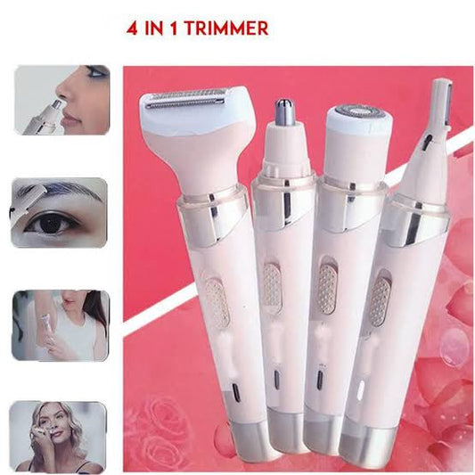 4 In 1 Rechargeable Hair Clipper Shaver For Ladies Nose head,EyeBrow,Shaver,Facial Shaver
