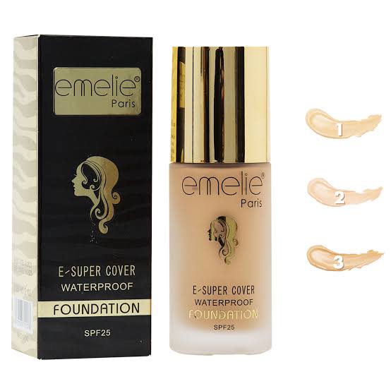 Emelie foundation waterproof super covergae Natural shade