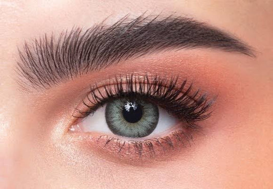 Dahab sabrin gray green lens#5 with Lens Water/liquid/solution B.C8.6mm,Dia 14.0mm