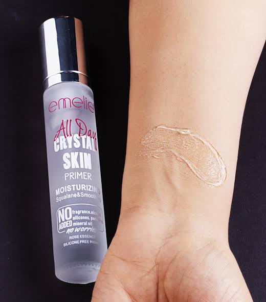 Emelie primer all day crystal skin moisture 40ml no silicone,paraben,alcohol