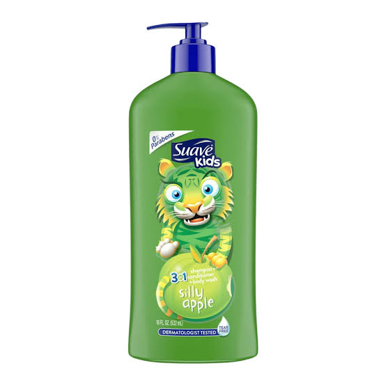 Suave Silly Apple 3-in-1 Shampoo, Conditioner, Body Wash for Kids 532ml