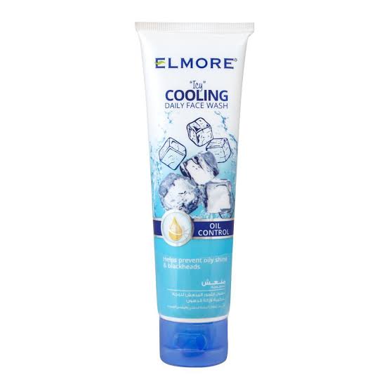 Elmore icy cooling face wash blackheads removal oil control 50ml