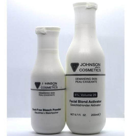 Johnson white bleach powder 100gm developer 20Vol 200ml