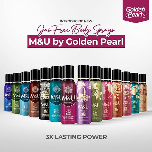 M&U by goldenPearl Body Sprays 120ml