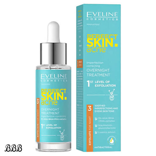 Eveline skin perfect level 1 overnight treatment exfoliation 30ml