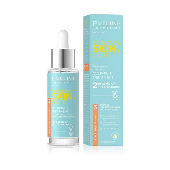 Eveline skin perfect level 2 overnight treatment exfoliation 30ml