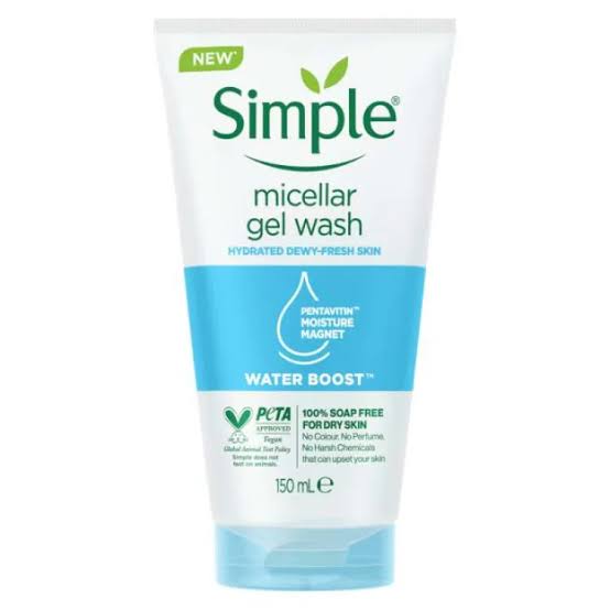 Simple Water Boost Micellar Facial Gel Wash 150-Ml