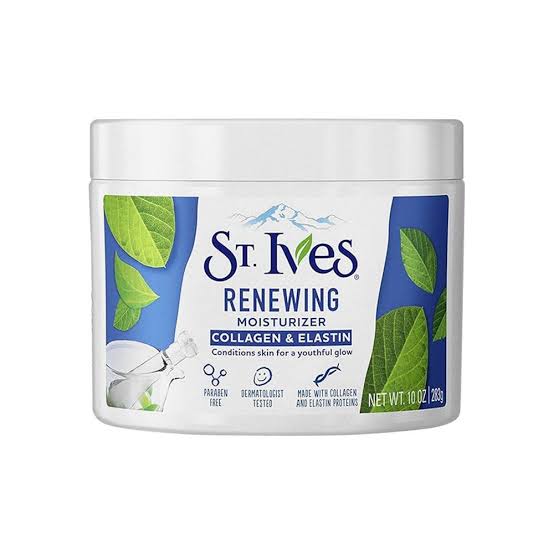 StIves Renewing Moisturizer Collagen & Elastin Moisturizer, Paraben-Free, Jar 283g