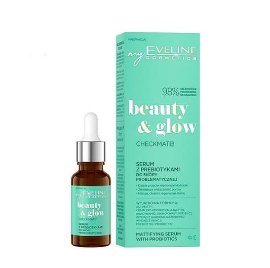 Eveline Beauty & Glow Checkmate Serum With Probiotics for problematic skin, 18ml