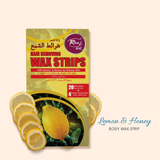 Rivaj Wax Strips with Lemon&Honey 20 strips