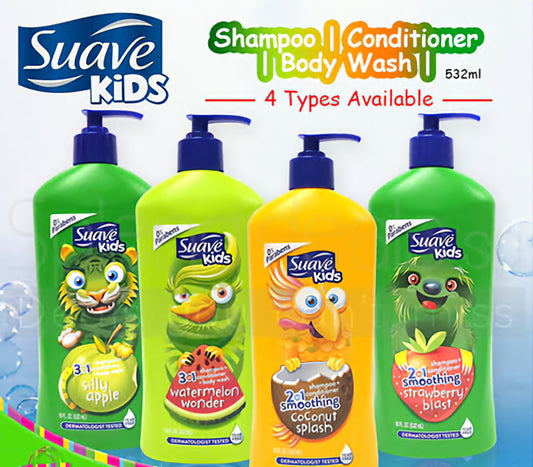 Suave kids shampoo+conditioner+BodyWash 3in1 532ml