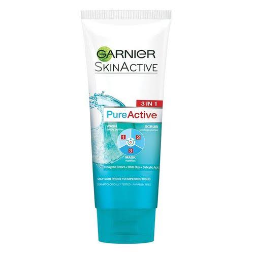 Garnier 3in1 wash+mask+scrub100ml