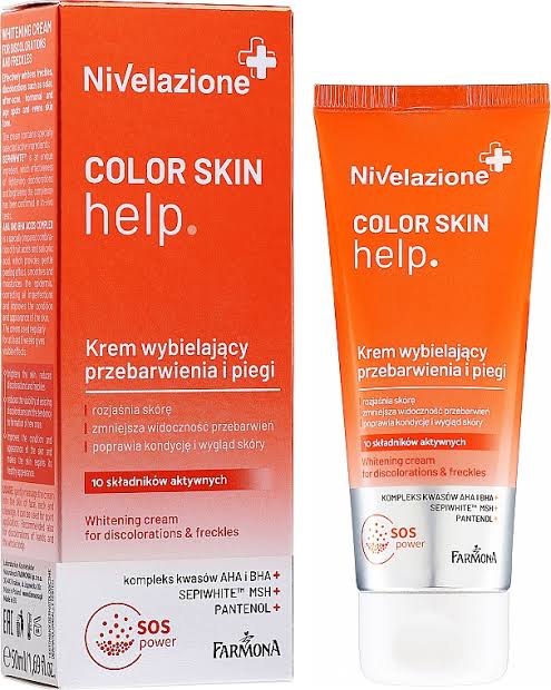 FARMONA Color skin help Whitening Cream for discolorations and freckles 50ml made in POLAND