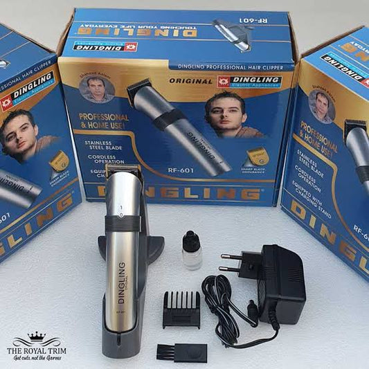 Dingling RF-601 Professional Hair And Beard Trimmer-Silver