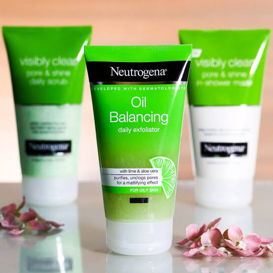 Neutrogena oil balancing exfoliator with lime&AloeVera Face Wash medicated