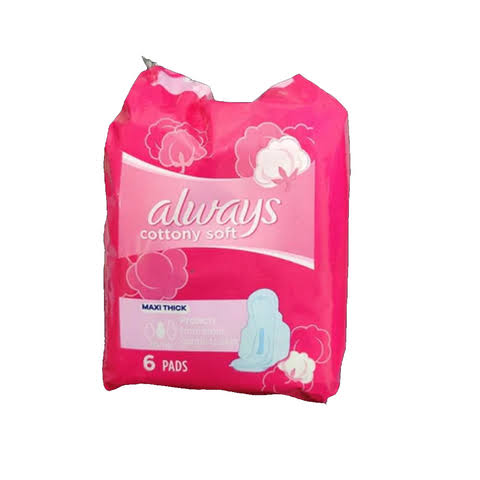 Always Cotton soft maxi thick long 6 Pads